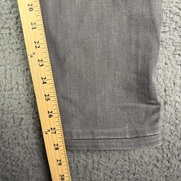Paige Federal Jeans Mens 32x28 Gray Washed Faded Straight Leg Stretch - Picture 9 of 11